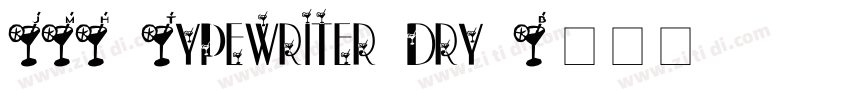 JMH Typewriter dry B字体转换